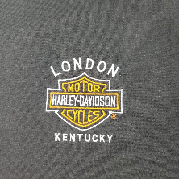 VTG Harley Davidson Polo Shirt Men's Extra Large Anvil Kentucky Bar & Shield USA - Picture 11 of 15
